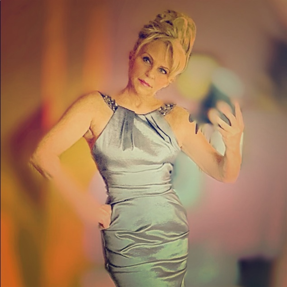Sharkskin cocktail dress